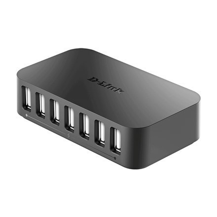 Koncentrator USB D-Link 7-portowy, z portem ładowania, USB 2.0, model DUB-H7/E Koncentrator USB D-Link 7-portowy, z portem ładowania, USB 2.0, model DUB-H7/E
