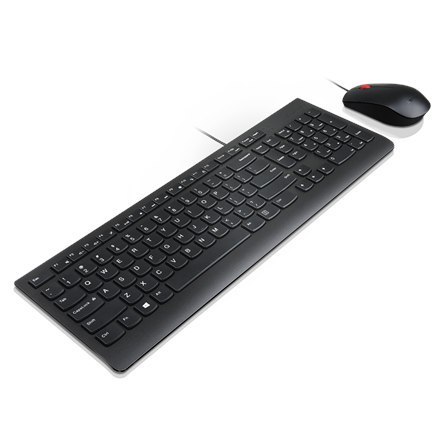 Lenovo | Black | Essential | Essential Wired Keyboard and Mouse Combo - Litewski | Zestaw klawiatura i mysz | Przewodowy | PL/LT Lenovo | Black | Essential | Essential Wired Keyboard and Mouse Combo - Litewski | Zestaw klawiatura i mysz | Przewodowy | PL/LT