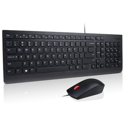 Lenovo | Black | Essential | Essential Wired Keyboard and Mouse Combo - Litewski | Zestaw klawiatura i mysz | Przewodowy | PL/LT Lenovo | Black | Essential | Essential Wired Keyboard and Mouse Combo - Litewski | Zestaw klawiatura i mysz | Przewodowy | PL/LT
