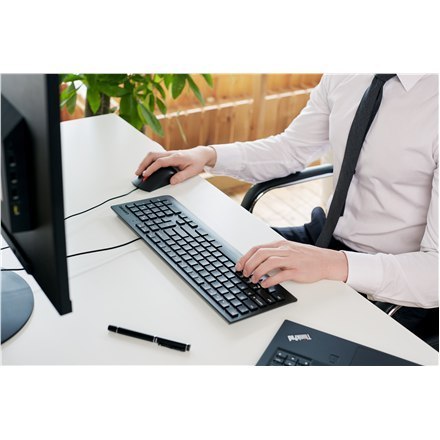Lenovo | Black | Essential | Essential Wired Keyboard and Mouse Combo - Litewski | Zestaw klawiatura i mysz | Przewodowy | PL/LT Lenovo | Black | Essential | Essential Wired Keyboard and Mouse Combo - Litewski | Zestaw klawiatura i mysz | Przewodowy | PL/LT