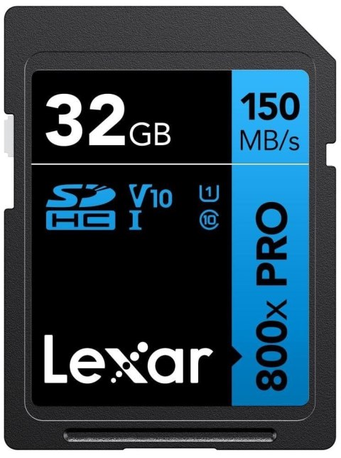 Lexar | Karta pamięci | Professional 800x PRO | 32 GB | SDXC | Pamięć flash klasy UHS-I Lexar | Karta pamięci | Professional 800x PRO | 32 GB | SDXC | Pamięć flash klasy UHS-I