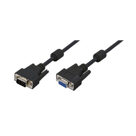Logilink | Przedłużacz VGA | Męski | 15-pinowy HD D-Sub (HD-15) | Żeński | 15-pinowy HD D-Sub (HD-15) | 1,8 m | Czarny Logilink | Przedłużacz VGA | Męski | 15-pinowy HD D-Sub (HD-15) | Żeński | 15-pinowy HD D-Sub (HD-15) | 1,8 m | Czarny