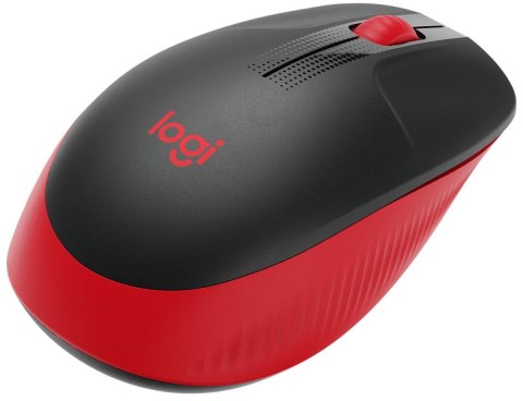 Logitech | Mysz pełnowymiarowa | M190 | Bezprzewodowa | USB | Czerwona Logitech | Mysz pełnowymiarowa | M190 | Bezprzewodowa | USB | Czerwona