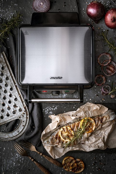 Mesko | MS 3050 | Grill | Grill kontaktowy | 1800 W | Czarny / Stal nierdzewna Mesko | MS 3050 | Grill | Grill kontaktowy | 1800 W | Czarny / Stal nierdzewna