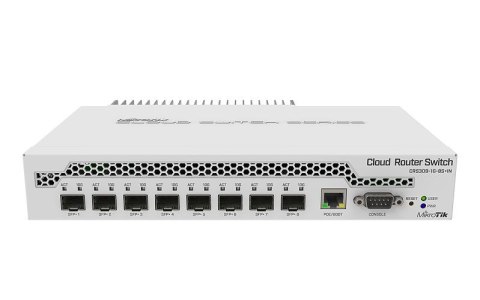 MikroTik | Switch | CRS309-1G-8S+IN | Web managed | Desktop | Porty 1 Gbps (RJ-45) ilość 1 | Porty SFP+ ilość 8 MikroTik | Switch | CRS309-1G-8S+IN | Web managed | Desktop | Porty 1 Gbps (RJ-45) ilość 1 | Porty SFP+ ilość 8
