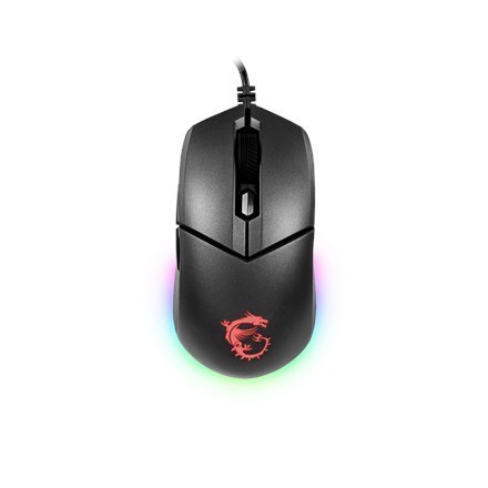 Mysz do gier MSI Clutch GM11, przewodowa, czarna MSI | Clutch GM11 | Optyczna | Mysz do gier | Czarna | Tak Mysz do gier MSI Clutch GM11, przewodowa, czarna MSI | Clutch GM11 | Optyczna | Mysz do gier | Czarna | Tak
