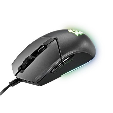 Mysz do gier MSI Clutch GM11, przewodowa, czarna MSI | Clutch GM11 | Optyczna | Mysz do gier | Czarna | Tak Mysz do gier MSI Clutch GM11, przewodowa, czarna MSI | Clutch GM11 | Optyczna | Mysz do gier | Czarna | Tak