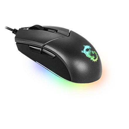 Mysz do gier MSI Clutch GM11, przewodowa, czarna MSI | Clutch GM11 | Optyczna | Mysz do gier | Czarna | Tak Mysz do gier MSI Clutch GM11, przewodowa, czarna MSI | Clutch GM11 | Optyczna | Mysz do gier | Czarna | Tak