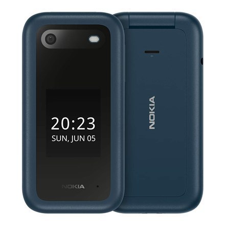 Nokia | 2660 Flip | Niebieski | 2.8 " | TFT LCD | 240 x 320 | Unisoc | 0.128 GB | Dual SIM | Nano-SIM | Tak | Aparat główny 0.3 Nokia | 2660 Flip | Niebieski | 2.8 " | TFT LCD | 240 x 320 | Unisoc | 0.128 GB | Dual SIM | Nano-SIM | Tak | Aparat główny 0.3