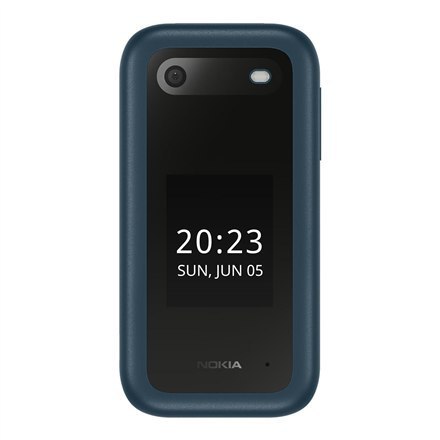 Nokia | 2660 Flip | Niebieski | 2.8 " | TFT LCD | 240 x 320 | Unisoc | 0.128 GB | Dual SIM | Nano-SIM | Tak | Aparat główny 0.3 Nokia | 2660 Flip | Niebieski | 2.8 " | TFT LCD | 240 x 320 | Unisoc | 0.128 GB | Dual SIM | Nano-SIM | Tak | Aparat główny 0.3