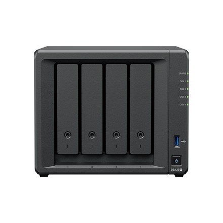 Synology | Tower NAS | DS423+ | Intel Celeron | J4125 | Częstotliwość procesora 2,7 GHz | 2 GB | DDR4 Synology | Tower NAS | DS423+ | Intel Celeron | J4125 | Częstotliwość procesora 2,7 GHz | 2 GB | DDR4