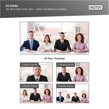 4K All-in-One Video Bar - system wideokonferencyjny | DS-55581 4K All-in-One Video Bar - system wideokonferencyjny | DS-55581