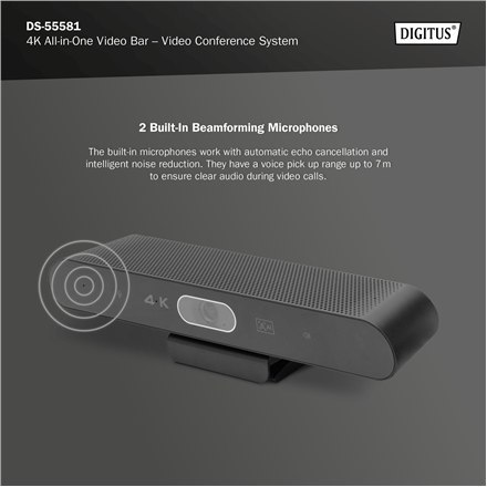 4K All-in-One Video Bar - system wideokonferencyjny | DS-55581 4K All-in-One Video Bar - system wideokonferencyjny | DS-55581