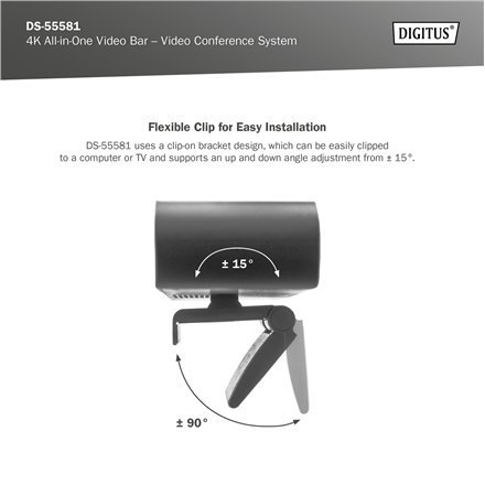 4K All-in-One Video Bar - system wideokonferencyjny | DS-55581 4K All-in-One Video Bar - system wideokonferencyjny | DS-55581