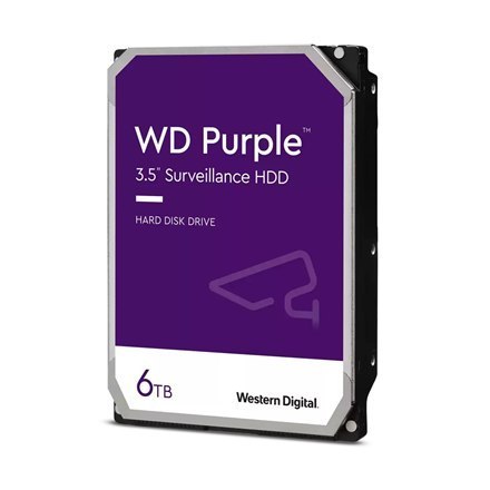 Western Digital | Dysk twardy | Fioletowy WD64PURZ | 5460 RPM | 6000 GB Western Digital | Dysk twardy | Fioletowy WD64PURZ | 5460 RPM | 6000 GB