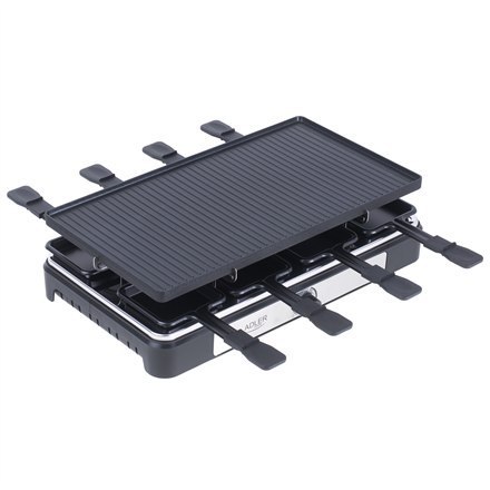Adler | Raclette - grill elektryczny | AD 6616 | Stół | 1400 W | Czarny/stal nierdzewna Adler | Raclette - grill elektryczny | AD 6616 | Stół | 1400 W | Czarny/stal nierdzewna