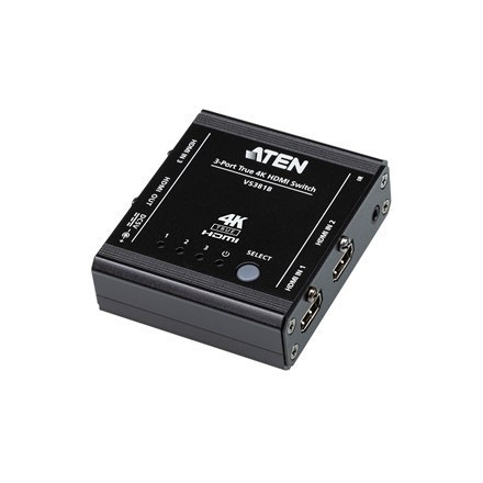 Aten 3-Port True 4K HDMI Switch VS381B Input: 3 x HDMI Type A Female; Output: 1 x HDMI Type A Female Aten 3-Port True 4K HDMI Switch VS381B Input: 3 x HDMI Type A Female; Output: 1 x HDMI Type A Female