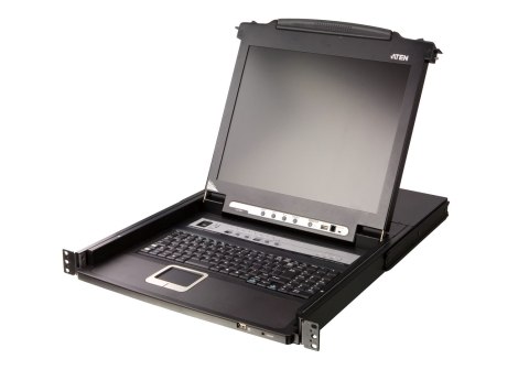 Aten | 8-portowy przełącznik KVM PS/2-USB VGA 17" LCD z portem Daisy-Chain i obsługą urządzeń peryferyjnych USB | CL5708M Aten | 8-portowy przełącznik KVM PS/2-USB VGA 17" LCD z portem Daisy-Chain i obsługą urządzeń peryferyjnych USB | CL5708M