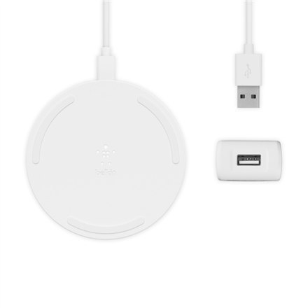 Belkin | Bezprzewodowa podkładka ładująca z zasilaczem i kablem Micro USB | WIA001vfWH Belkin | Bezprzewodowa podkładka ładująca z zasilaczem i kablem Micro USB | WIA001vfWH