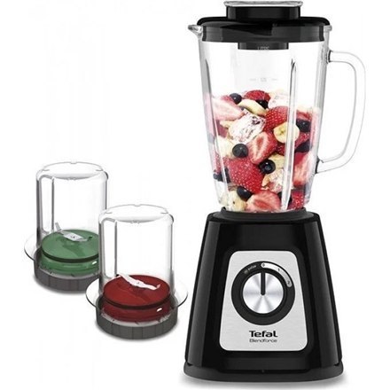 Blender TEFAL BL438831 BlendForce, stacjonarny, 800 W, szklany dzbanek 1.25 L, funkcja kruszenia lodu, czarny Blender TEFAL BL438831 BlendForce, stacjonarny, 800 W, szklany dzbanek 1.25 L, funkcja kruszenia lodu, czarny