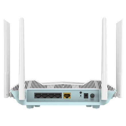 D-Link | AX3200 Smart Router | R32 | 802.11ax | 800+2402 Mbit/s | 10/100/1000 Mbit/s | Porty Ethernet LAN (RJ-45) 4 | Obsługa si D-Link | AX3200 Smart Router | R32 | 802.11ax | 800+2402 Mbit/s | 10/100/1000 Mbit/s | Porty Ethernet LAN (RJ-45) 4 | Obsługa si