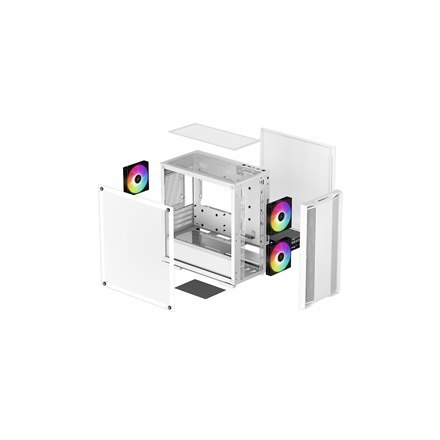 Deepcool | ARGB Micro-ATX CASE | CC360 | White | Mini-ITX / Micro-ATX | Zasilacz w zestawie Nie | ATX PS2 (maksymalna długość: 1 Deepcool | ARGB Micro-ATX CASE | CC360 | White | Mini-ITX / Micro-ATX | Zasilacz w zestawie Nie | ATX PS2 (maksymalna długość: 1