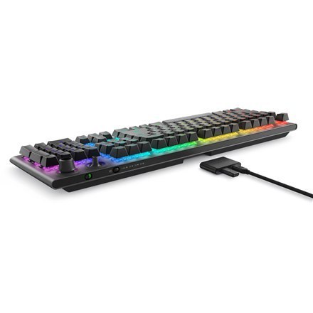 Dell | Alienware Tri-Mode AW920K | Bezprzewodowa Klawiatura Gamingowa | Podświetlenie RGB LED | US | Bezprzewodowa | Czarny | Bl Dell | Alienware Tri-Mode AW920K | Bezprzewodowa Klawiatura Gamingowa | Podświetlenie RGB LED | US | Bezprzewodowa | Czarny | Bl