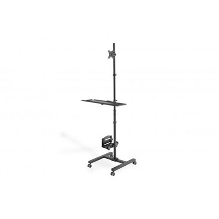 Digitus | Mobilna stacja robocza z indywidualną regulacją wysokości | DA-90374 | Uchwyt na monitor, uchwyt na komputer | 17-32 " Digitus | Mobilna stacja robocza z indywidualną regulacją wysokości | DA-90374 | Uchwyt na monitor, uchwyt na komputer | 17-32 "