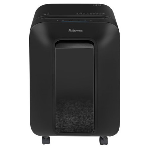 Fellowes | LX200 | Mini-cięcie | Niszczarka | P-4 | T-4 | Karty kredytowe | Zszywki | Spinacze | Papier | 22 litry | Czarny Fellowes | LX200 | Mini-cięcie | Niszczarka | P-4 | T-4 | Karty kredytowe | Zszywki | Spinacze | Papier | 22 litry | Czarny