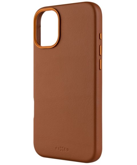 Fixed MagLeather | Back cover | Apple | iPhone 16 Plus | Leather | Brown Fixed MagLeather | Back cover | Apple | iPhone 16 Plus | Leather | Brown
