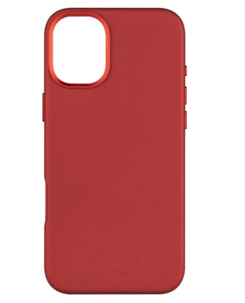 Fixed MagLeather | Back cover | Apple | iPhone 16 Plus | Leather | Red Fixed MagLeather | Back cover | Apple | iPhone 16 Plus | Leather | Red