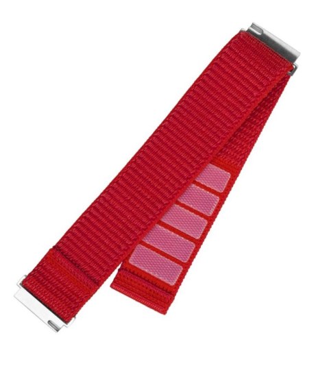 Fixed | Sporty Strap with Quick Release 22mm for Smartwatch | 160-210 mm | Red | Nylon Fixed | Sporty Strap with Quick Release 22mm for Smartwatch | 160-210 mm | Red | Nylon