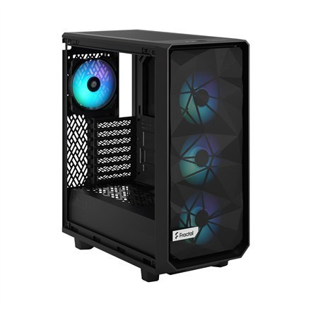 Fractal Design | Meshify 2 Compact Lite RGB | Okno boczne | Black TG Light | Mid-Tower | Zasilacz w zestawie Nie | ATX Fractal Design | Meshify 2 Compact Lite RGB | Okno boczne | Black TG Light | Mid-Tower | Zasilacz w zestawie Nie | ATX