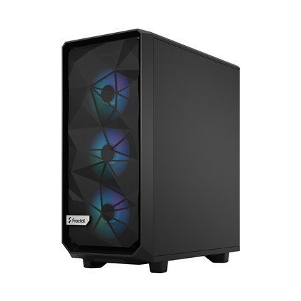 Fractal Design | Meshify 2 Compact Lite RGB | Okno boczne | Black TG Light | Mid-Tower | Zasilacz w zestawie Nie | ATX Fractal Design | Meshify 2 Compact Lite RGB | Okno boczne | Black TG Light | Mid-Tower | Zasilacz w zestawie Nie | ATX