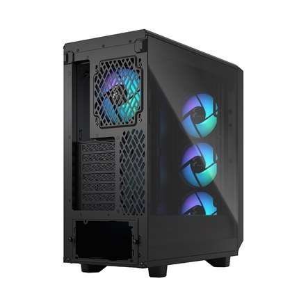 Fractal Design | Meshify 2 Compact Lite RGB | Okno boczne | Black TG Light | Mid-Tower | Zasilacz w zestawie Nie | ATX Fractal Design | Meshify 2 Compact Lite RGB | Okno boczne | Black TG Light | Mid-Tower | Zasilacz w zestawie Nie | ATX