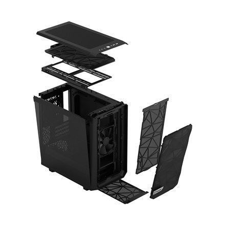 Fractal Design | Meshify 2 Mini | Okno boczne | Czarny TG ciemny odcień | mATX | Zasilacz w zestawie Nie | ATX Fractal Design | Meshify 2 Mini | Okno boczne | Czarny TG ciemny odcień | mATX | Zasilacz w zestawie Nie | ATX