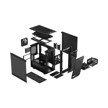 Fractal Design | Meshify 2 Mini | Okno boczne | Czarny TG ciemny odcień | mATX | Zasilacz w zestawie Nie | ATX Fractal Design | Meshify 2 Mini | Okno boczne | Czarny TG ciemny odcień | mATX | Zasilacz w zestawie Nie | ATX