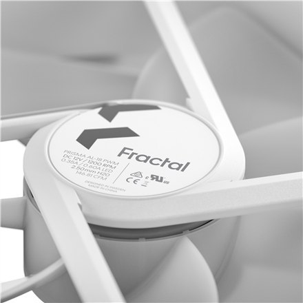 Fractal Design | Prisma AL-18 PWM | Biała | Wentylator ARGB Fractal Design | Prisma AL-18 PWM | Biała | Wentylator ARGB