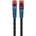 Goobay | CAT 6 Outdoor-patch cable U/UTP | 94389 | 15 m | Black | Wstępnie okablowany, nieekranowany kabel LAN z wtykami RJ45 do