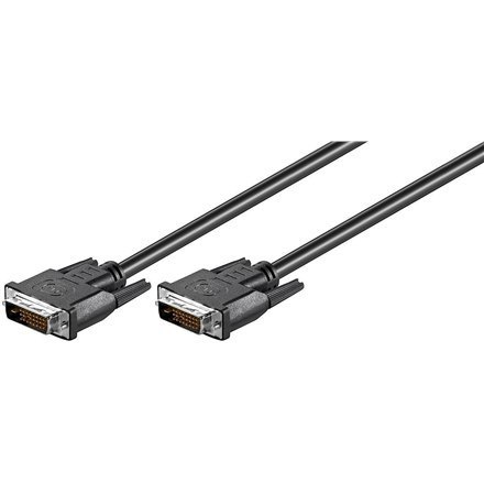 Goobay | Kabel DVI | Męski | 24+1 pin cyfrowy DVI | Męski | 24+1 pin cyfrowy DVI | 1,8 m | Czarny Goobay | Kabel DVI | Męski | 24+1 pin cyfrowy DVI | Męski | 24+1 pin cyfrowy DVI | 1,8 m | Czarny
