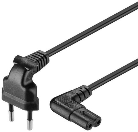 Goobay | Kabel zasilający | Europlug (zasilanie CEE 7/16) | Zasilanie IEC 60320 C7 | 0.75 m | Czarny Goobay | Kabel zasilający | Europlug (zasilanie CEE 7/16) | Zasilanie IEC 60320 C7 | 0.75 m | Czarny
