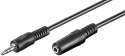 Goobay | Przedłużacz audio | Mini-phone stereo 3,5 mm | Żeński | Męski | Mini-phone stereo 3,5 mm | Czarny