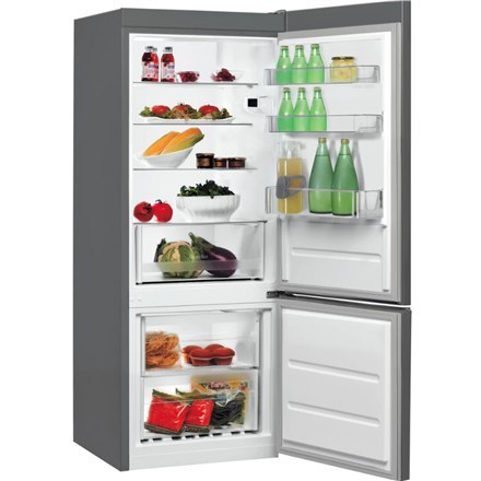 Indesit LI6 S2E X Chłodziarka,E, Wolnostojąca, Kombi, Wysokość 1,59 m, Chłodziarka netto 197 L, Zamrażarka netto 75 L, Inox | IN Indesit LI6 S2E X Chłodziarka,E, Wolnostojąca, Kombi, Wysokość 1,59 m, Chłodziarka netto 197 L, Zamrażarka netto 75 L, Inox | IN