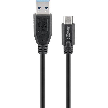 Kabel USB-C Goobay, męski USB-C do męskiego USB typu A, czarny, 3 m - 73141 Sync & Charge Super Speed, 12 miesięcy gwarancji, 0. Kabel USB-C Goobay, męski USB-C do męskiego USB typu A, czarny, 3 m - 73141 Sync & Charge Super Speed, 12 miesięcy gwarancji, 0.