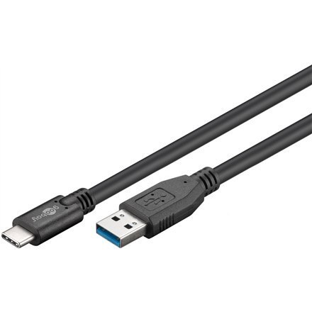 Kabel USB-C Goobay, męski USB-C do męskiego USB typu A, czarny, 3 m - 73141 Sync & Charge Super Speed, 12 miesięcy gwarancji, 0. Kabel USB-C Goobay, męski USB-C do męskiego USB typu A, czarny, 3 m - 73141 Sync & Charge Super Speed, 12 miesięcy gwarancji, 0.
