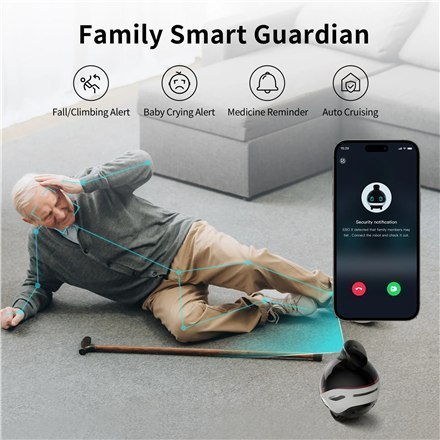 Kamera IP Family Robot | EBO X | 8 MP | 1.8 | H265 | Micro SD, maks. 256 GB Kamera IP Family Robot | EBO X | 8 MP | 1.8 | H265 | Micro SD, maks. 256 GB