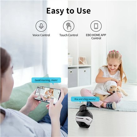Kamera IP Family Robot | EBO X | 8 MP | 1.8 | H265 | Micro SD, maks. 256 GB Kamera IP Family Robot | EBO X | 8 MP | 1.8 | H265 | Micro SD, maks. 256 GB