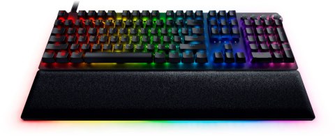Klawiatura do gier Razer Huntsman V2 z optycznym przełącznikiem podświetleniem LED RGB, przewodowa, czarna, układ numeryczny, pr Klawiatura do gier Razer Huntsman V2 z optycznym przełącznikiem podświetleniem LED RGB, przewodowa, czarna, układ numeryczny, pr