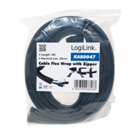 Logilink | Opaska kablowa | 2 m | Czarna Logilink | Opaska kablowa | 2 m | Czarna