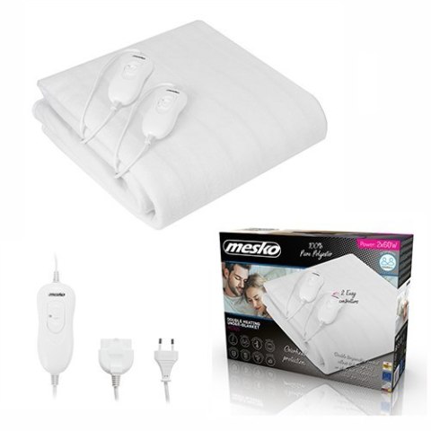 Mesko Electirc heating under-blanket MS 7420 Number of heating levels 4 Number of persons 2 Washable Remote control Polyester 2x Mesko Electirc heating under-blanket MS 7420 Number of heating levels 4 Number of persons 2 Washable Remote control Polyester 2x